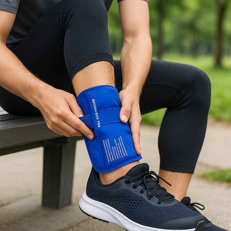 Poche gel thérapeutique réutilisable pour sportif — usage chaud ou froid articulaire