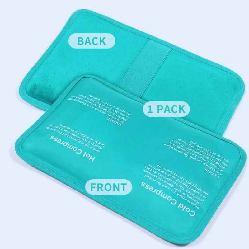 Poche de glace thérapeutique coloris vert — gel souple -20°C sans rigidité articulaire
