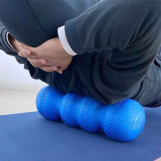 Rouleau MyoPress™ profil anatomique sphères — massage para-vertébral sans pression sur la colonne