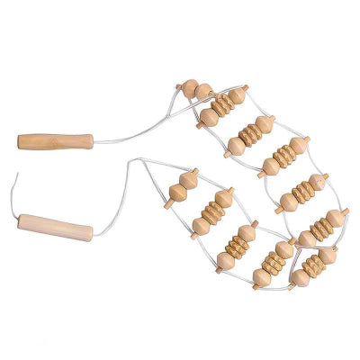 rouleau de massage en bois