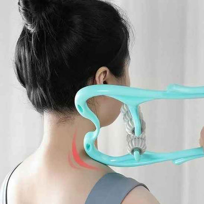 ROULI™ massage cervicales en action — trigger points trapèzes et sous-occipitaux débloqués
