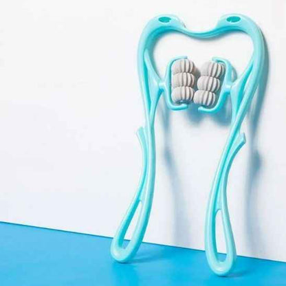 ROULI™ rouleau massage portable cervicales — format compact facile à ranger nuque et cou