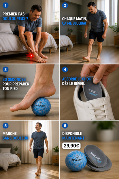 Soulager la douleur au talon dès le réveil — — detail technique fasciite plantaire sport
