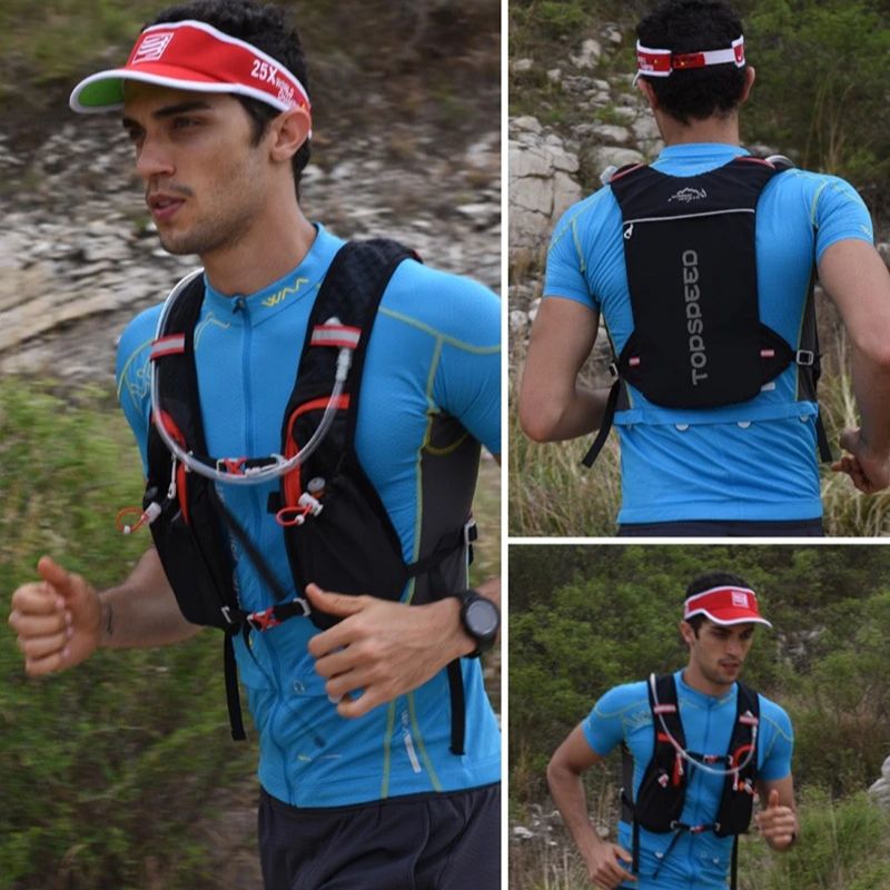 Sac sport ultraléger AppSPort™ utilisé par un coureur pour garder hydratation et accessoires de récupération accessibles en mouvement