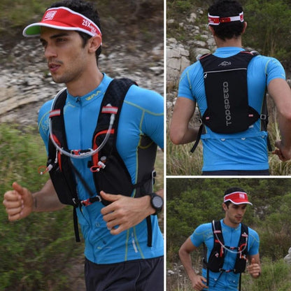 Sac sport ultraléger AppSPort™ utilisé par un coureur pour garder hydratation et accessoires de récupération accessibles en mouvement